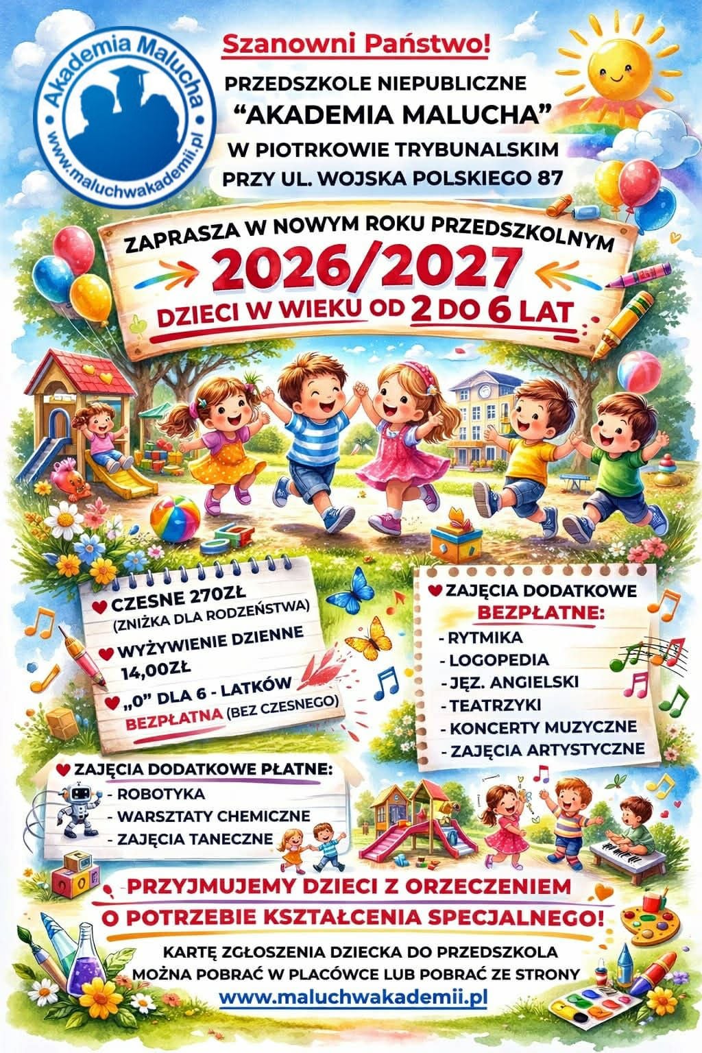 Rekrutacja rok szkolny 2026/2027
